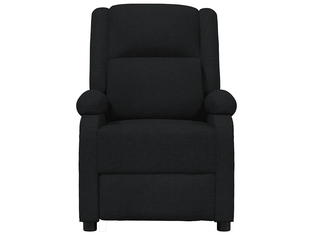 Fauteuil électrique de massage Noir Tissu