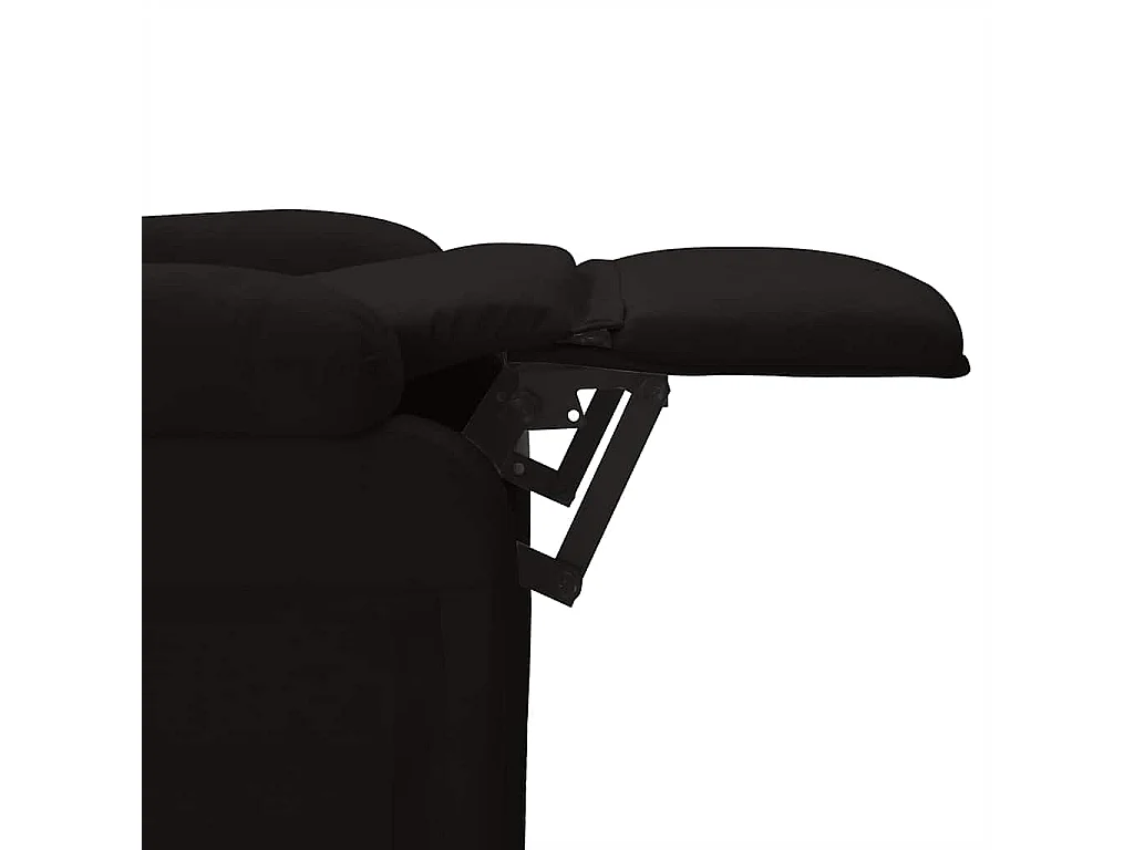 Fauteuil de massage Noir Tissu