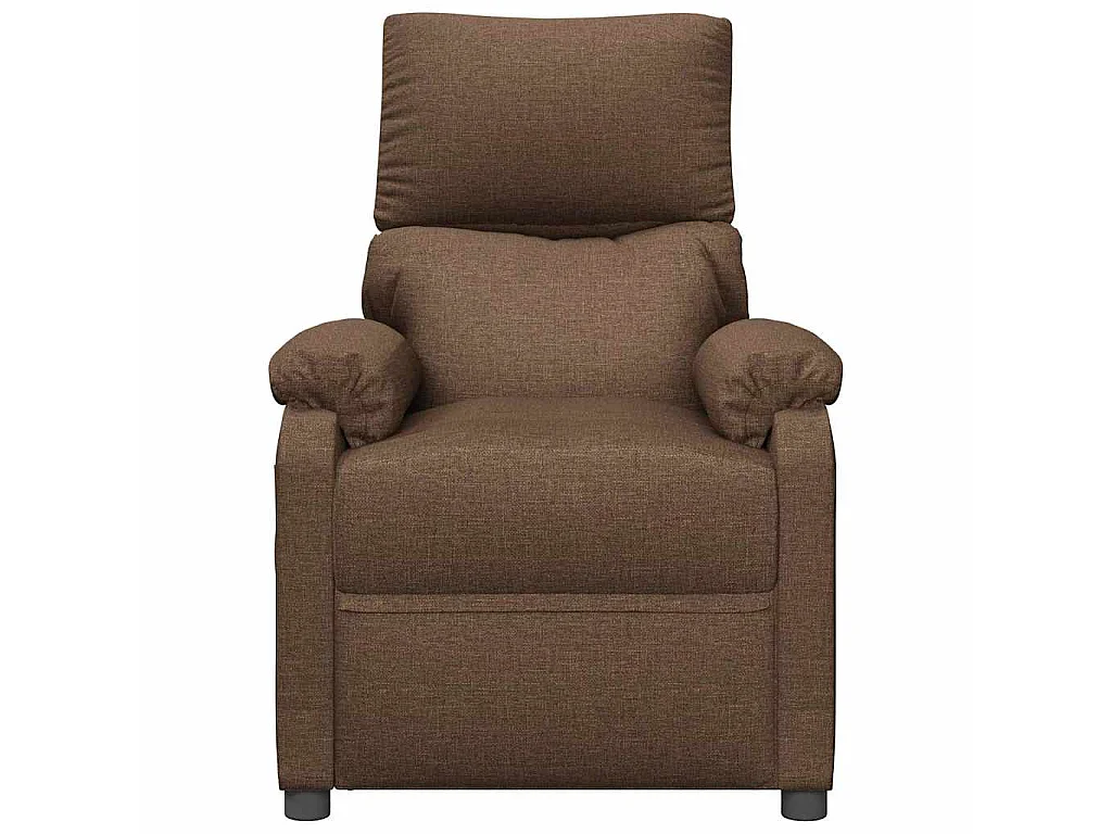 Fauteuil électrique de massage Marron Tissu