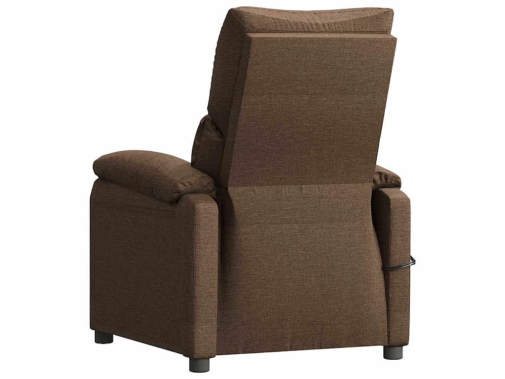 Fauteuil électrique de massage Marron Tissu