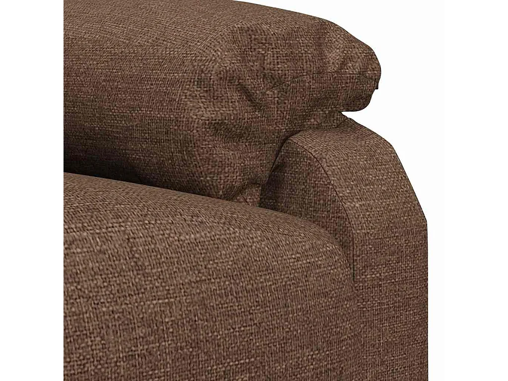 Fauteuil électrique de massage Marron Tissu