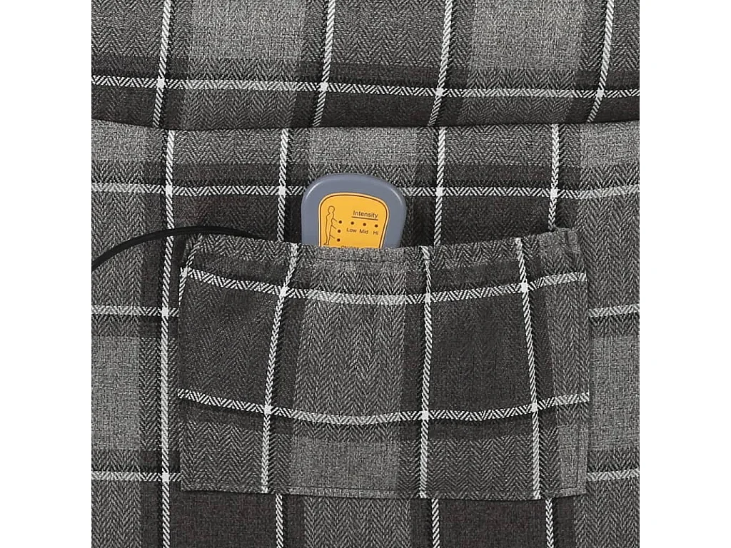 Fauteuil de massage inclinable Gris Tissu