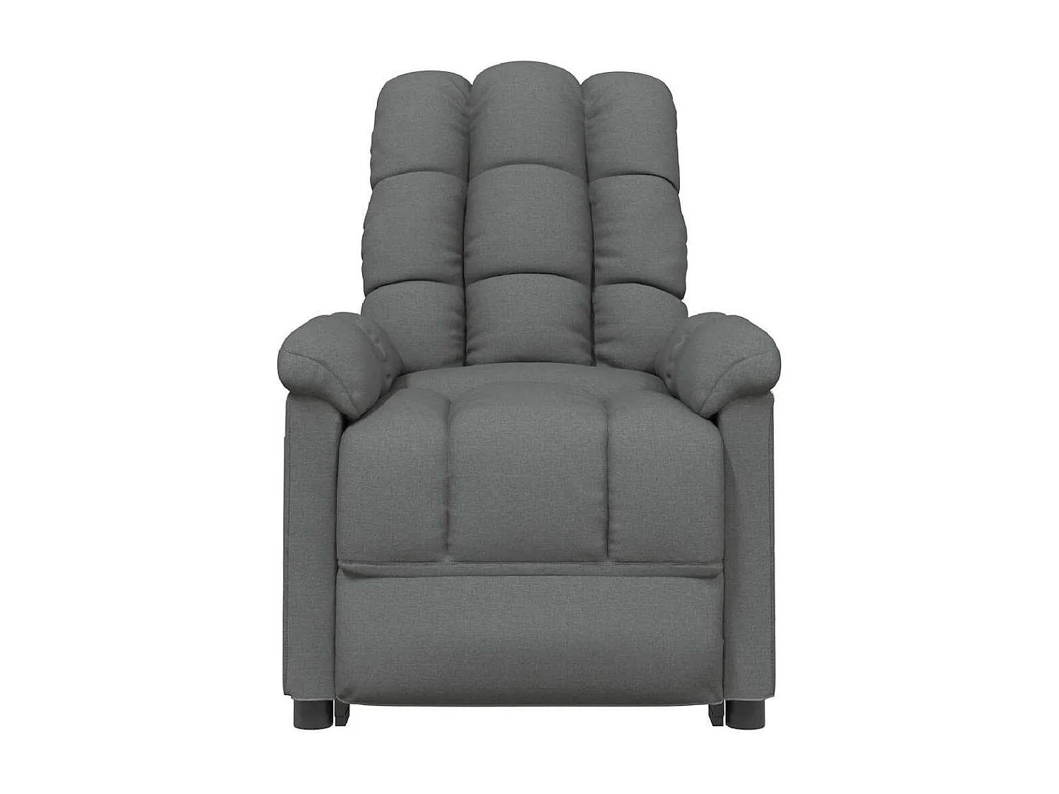 Fauteuil électrique de massage Gris foncé Tissu