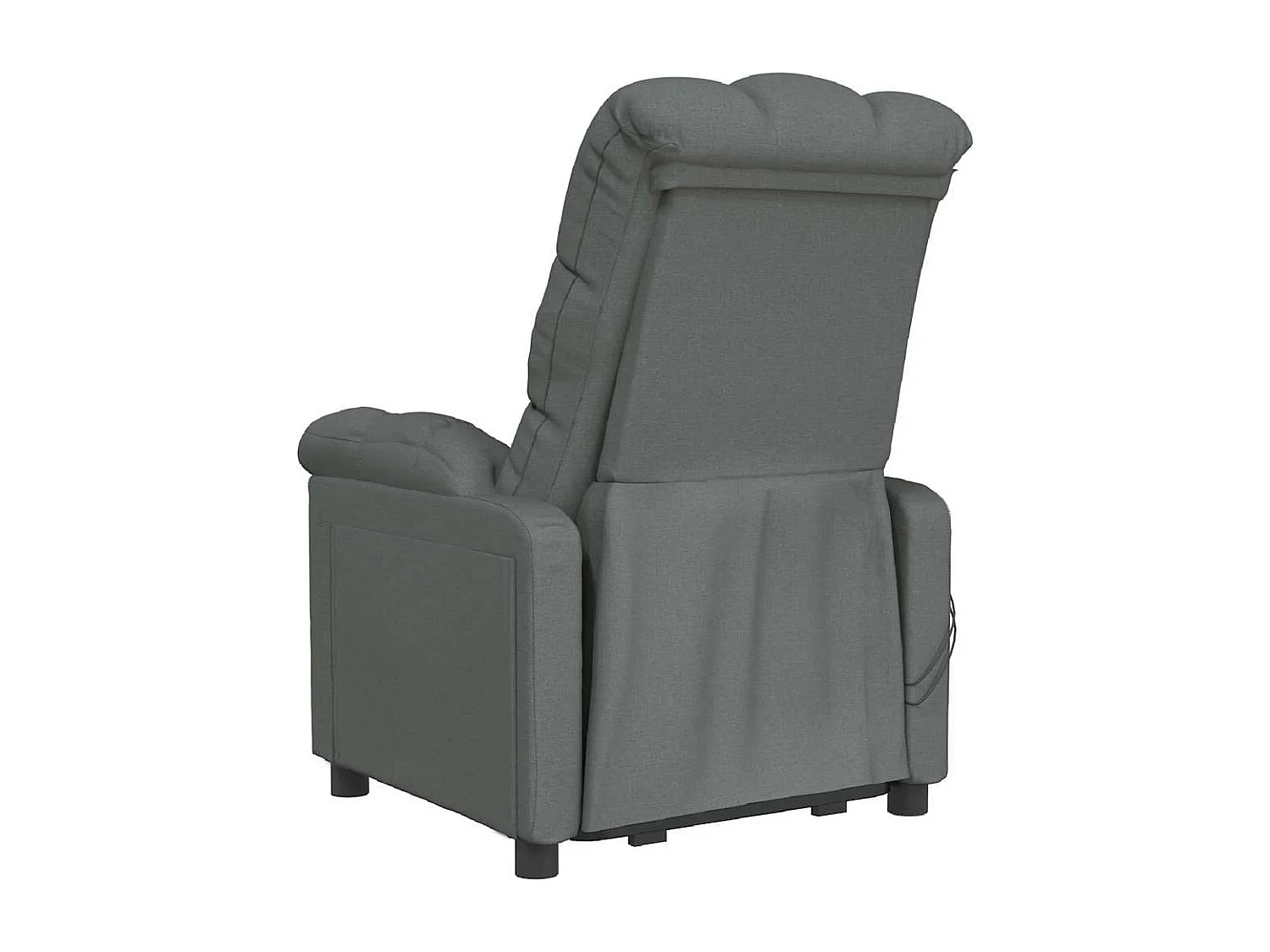 Fauteuil électrique de massage Gris foncé Tissu