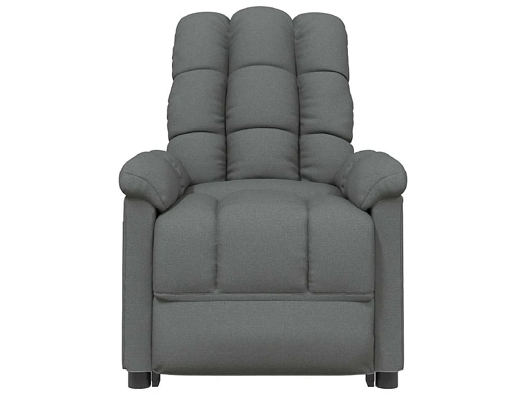 Fauteuil électrique de massage Gris foncé Tissu