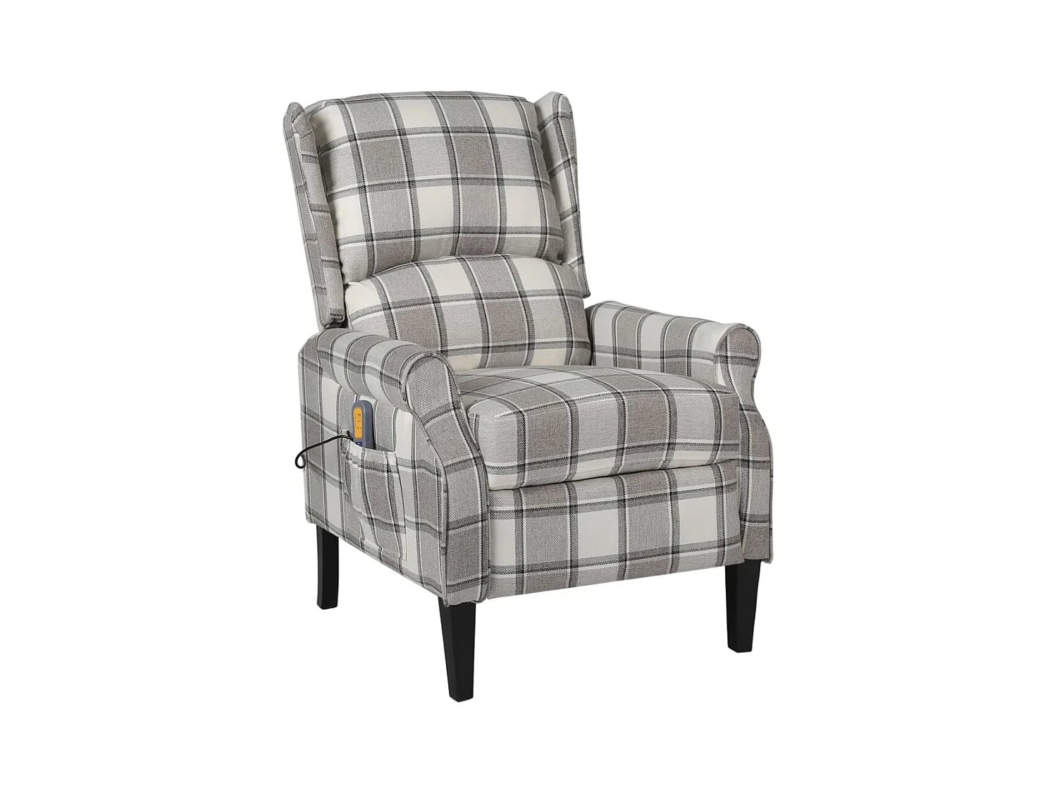 Fauteuil de massage inclinable Gris Tissu