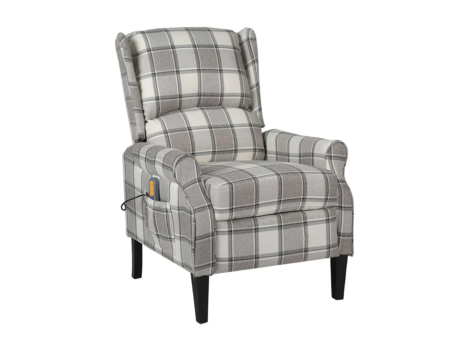 Fauteuil de massage inclinable Gris Tissu