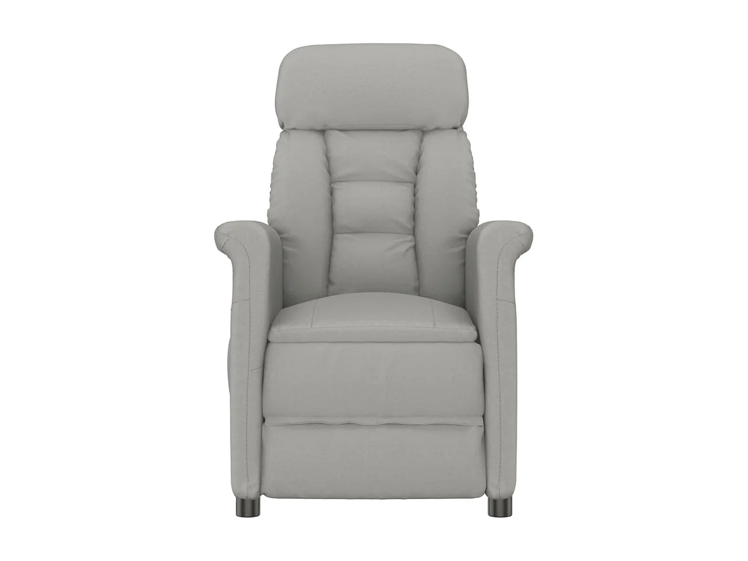 Massagesessel Elektrisch Hellgrau Wildleder-Optik