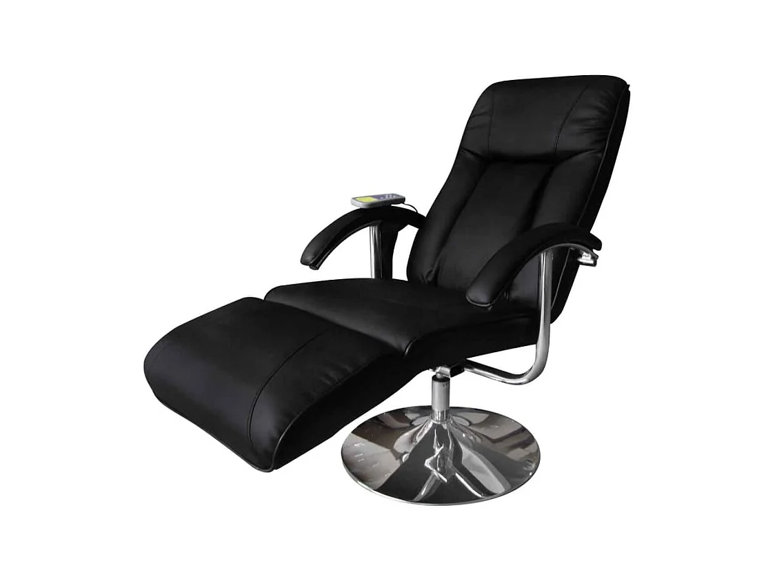 Fauteuil de massage Noir Similicuir