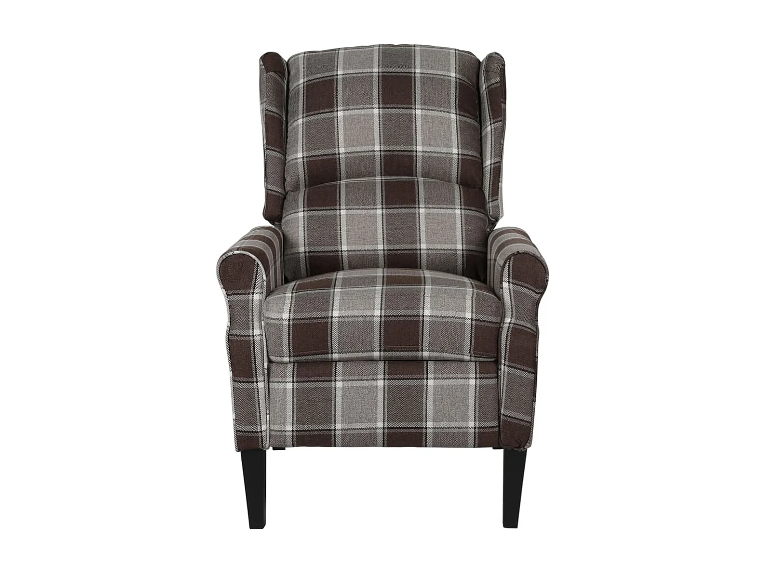 Fauteuil de massage inclinable Marron Tissu