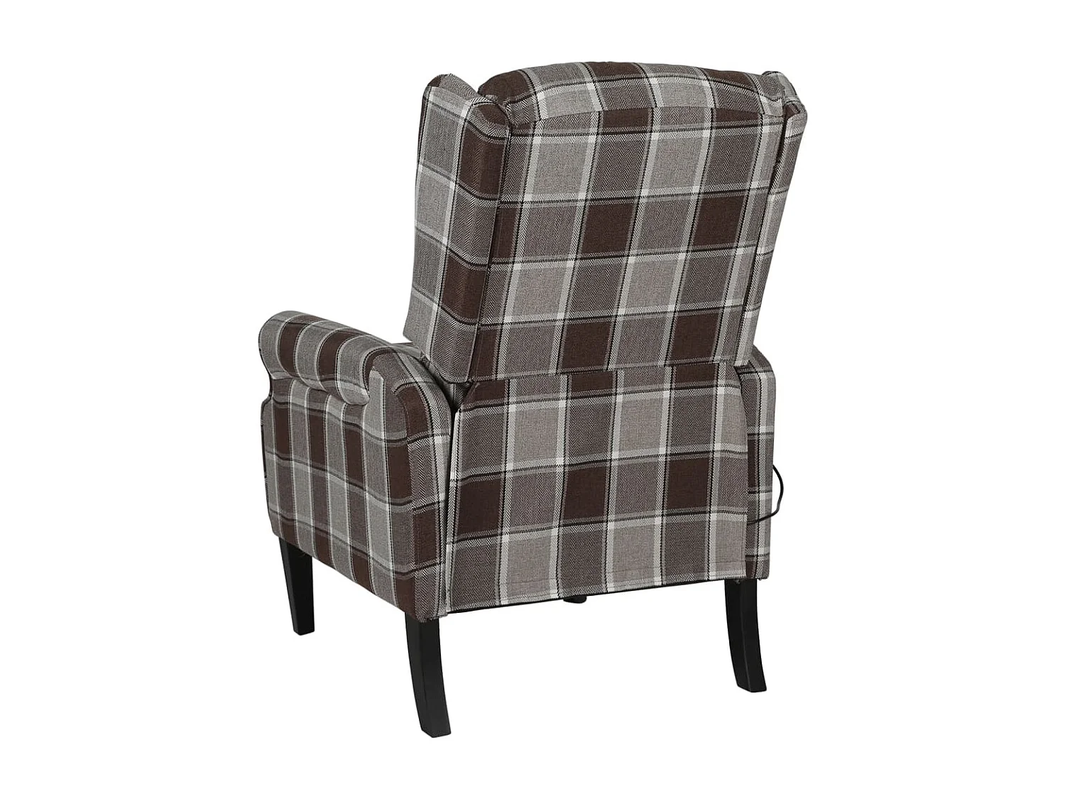 Fauteuil de massage inclinable Marron Tissu