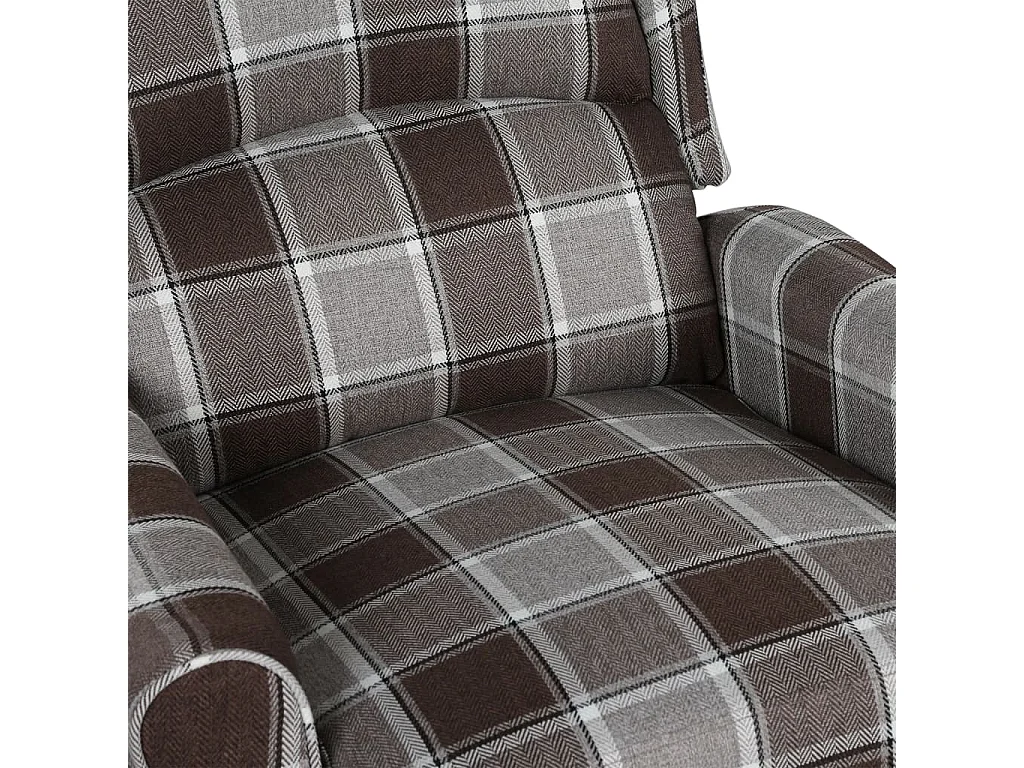 Fauteuil de massage inclinable Marron Tissu