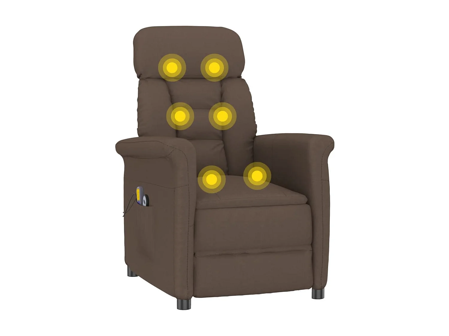 Fauteuil de massage électrique Marron Similicuir daim