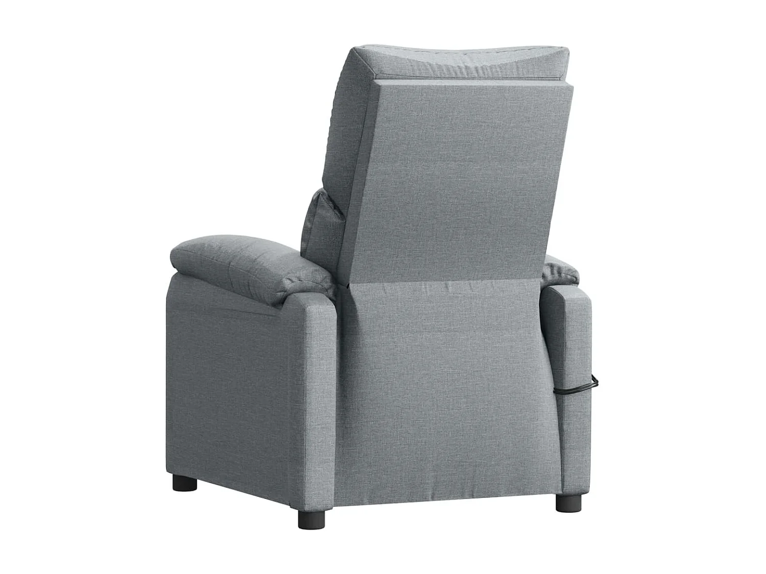 Fauteuil électrique de massage Gris clair Tissu