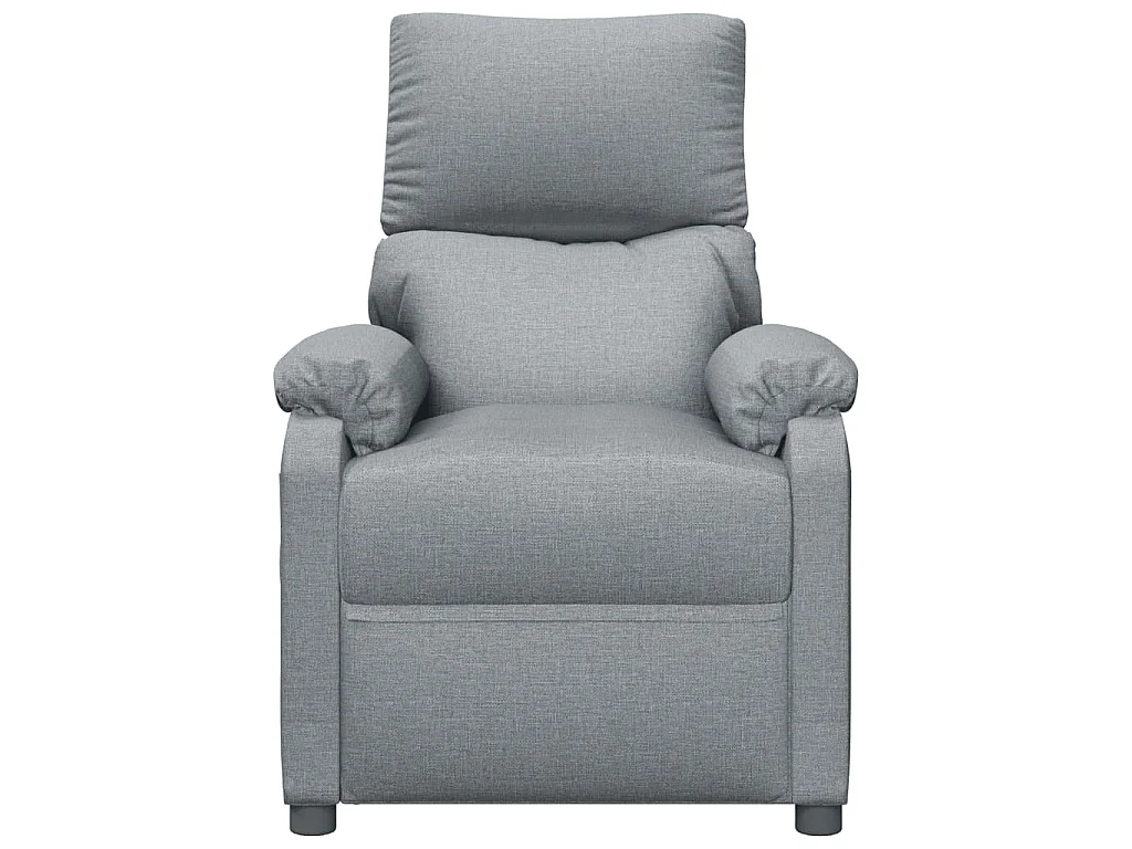 Fauteuil électrique de massage Gris clair Tissu