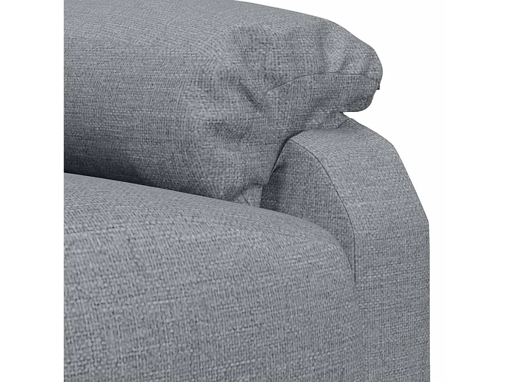 Fauteuil électrique de massage Gris clair Tissu