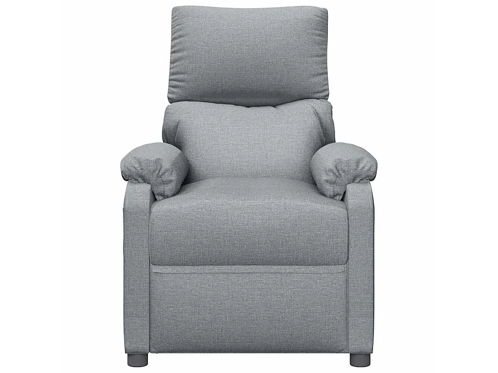 Fauteuil électrique de massage Gris clair Tissu