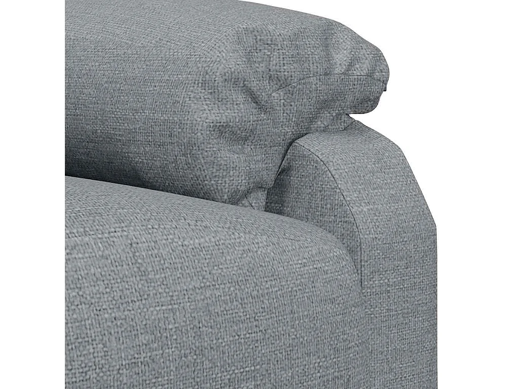 Fauteuil électrique de massage Gris clair Tissu
