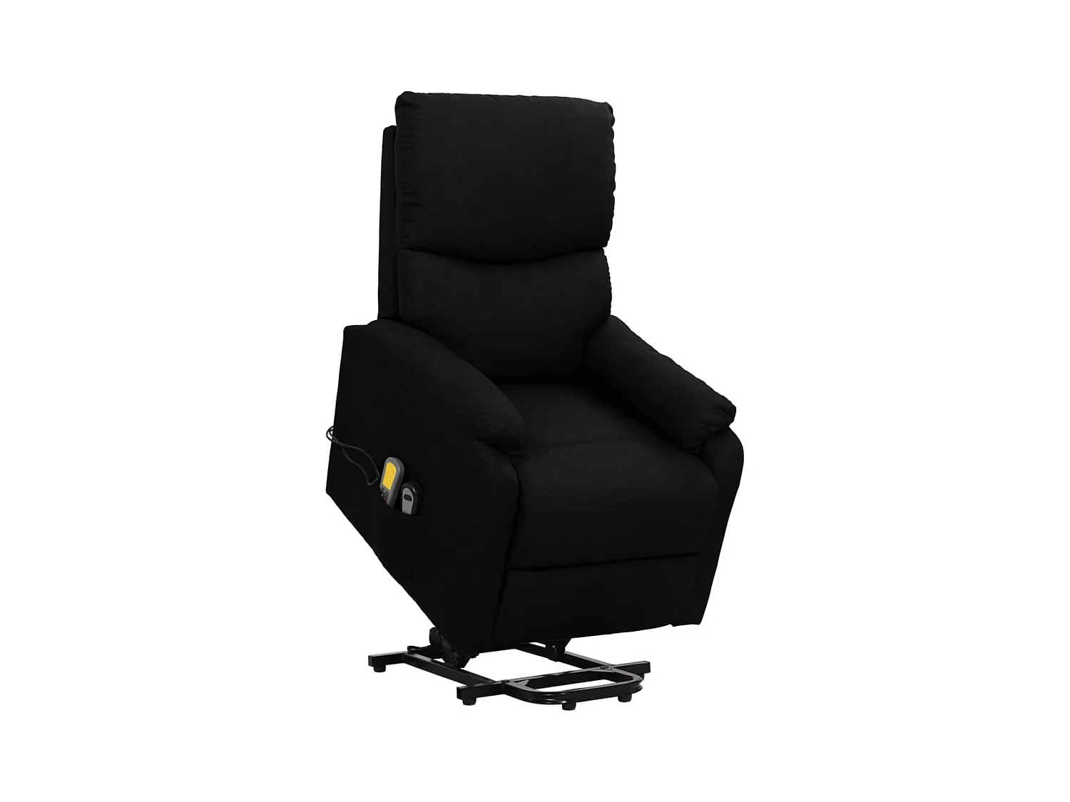 Fauteuil de massage Noir Tissu