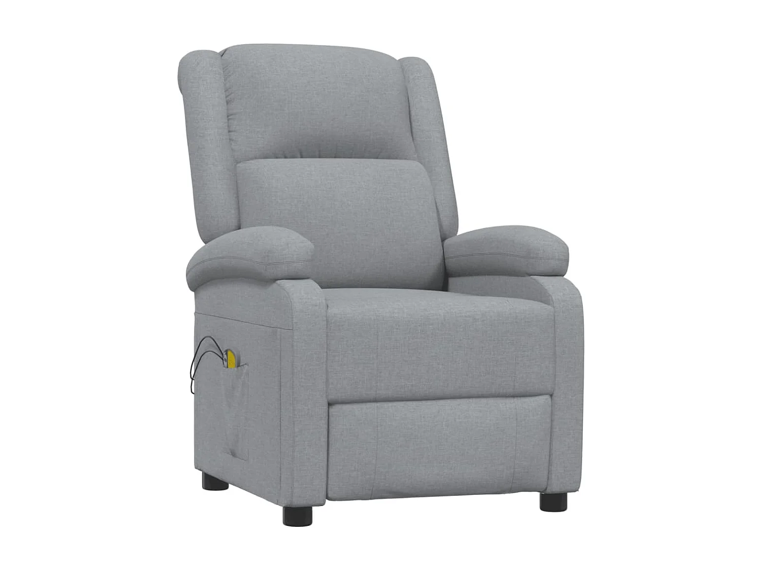 Fauteuil électrique de massage Gris clair Tissu