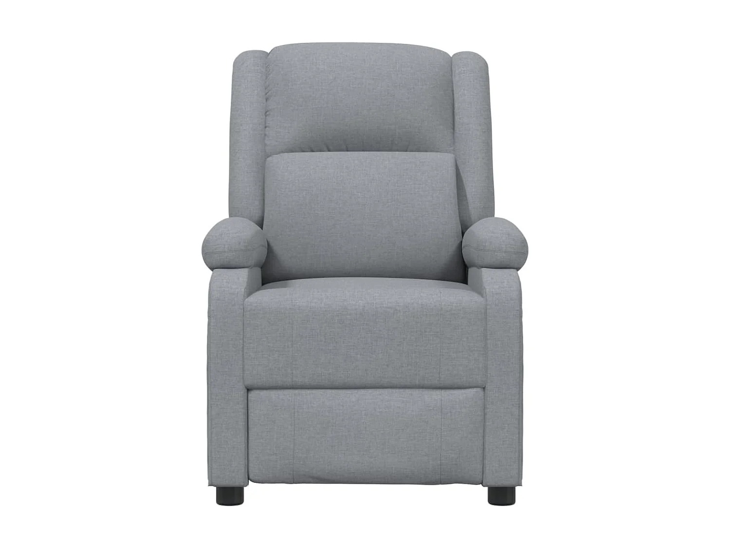 Fauteuil électrique de massage Gris clair Tissu