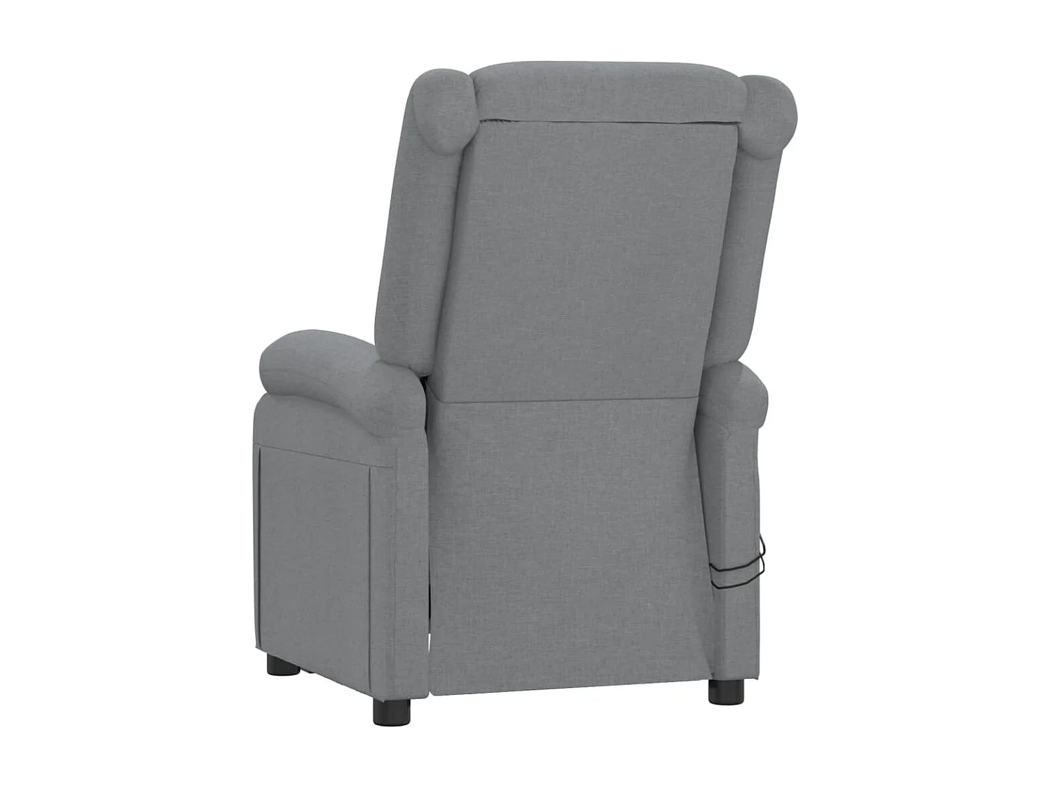 Fauteuil électrique de massage Gris clair Tissu