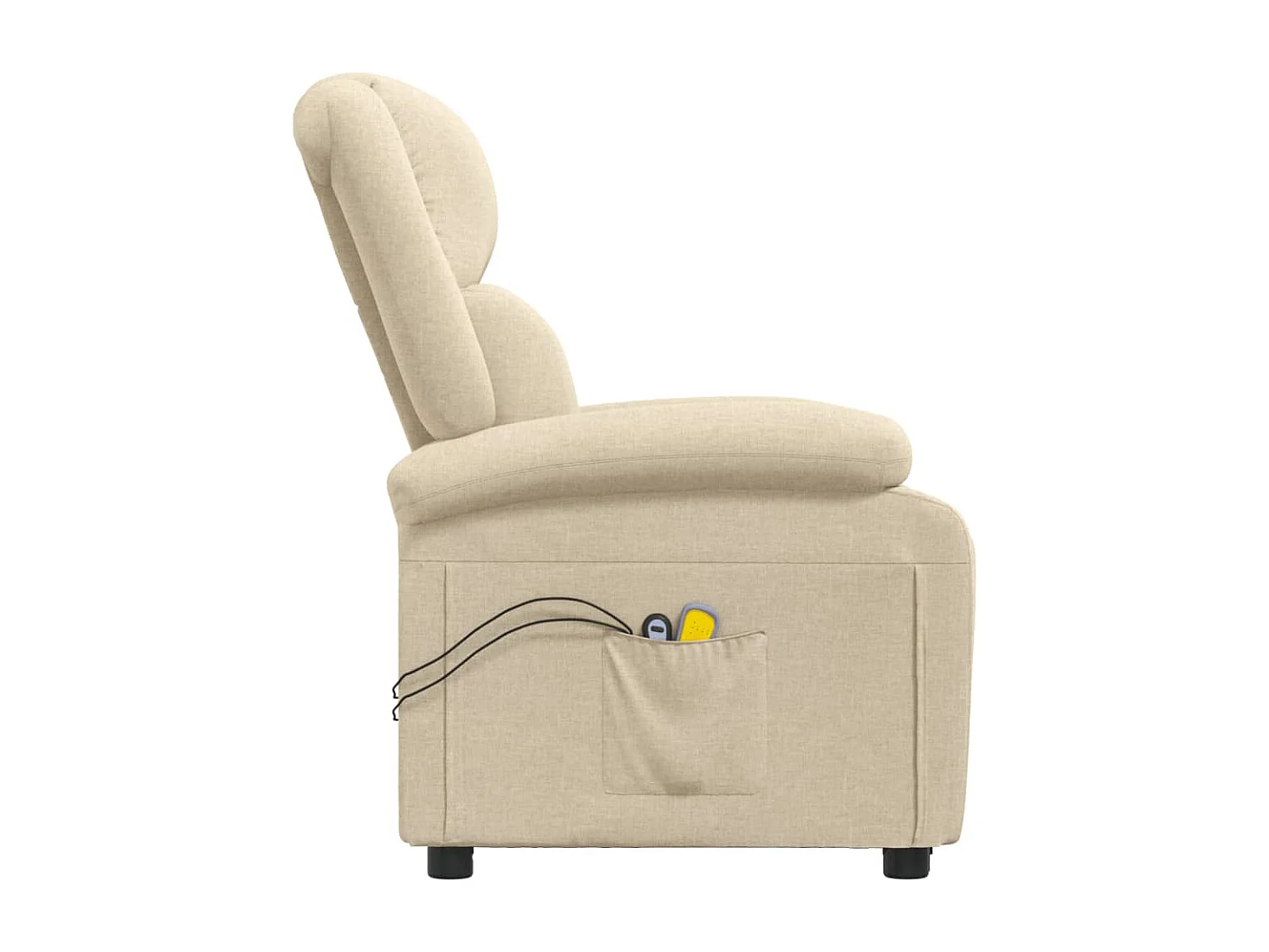 Fauteuil électrique de massage Crème Tissu