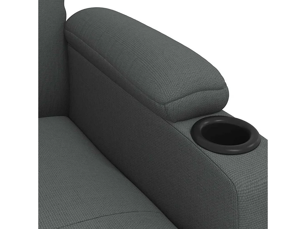 Fauteuil de massage Gris foncé Tissu