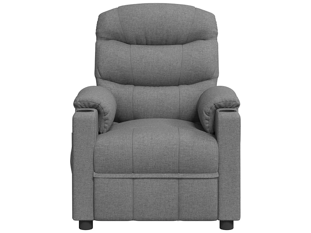 Sillón de masaje eléctrico tela gris claro
