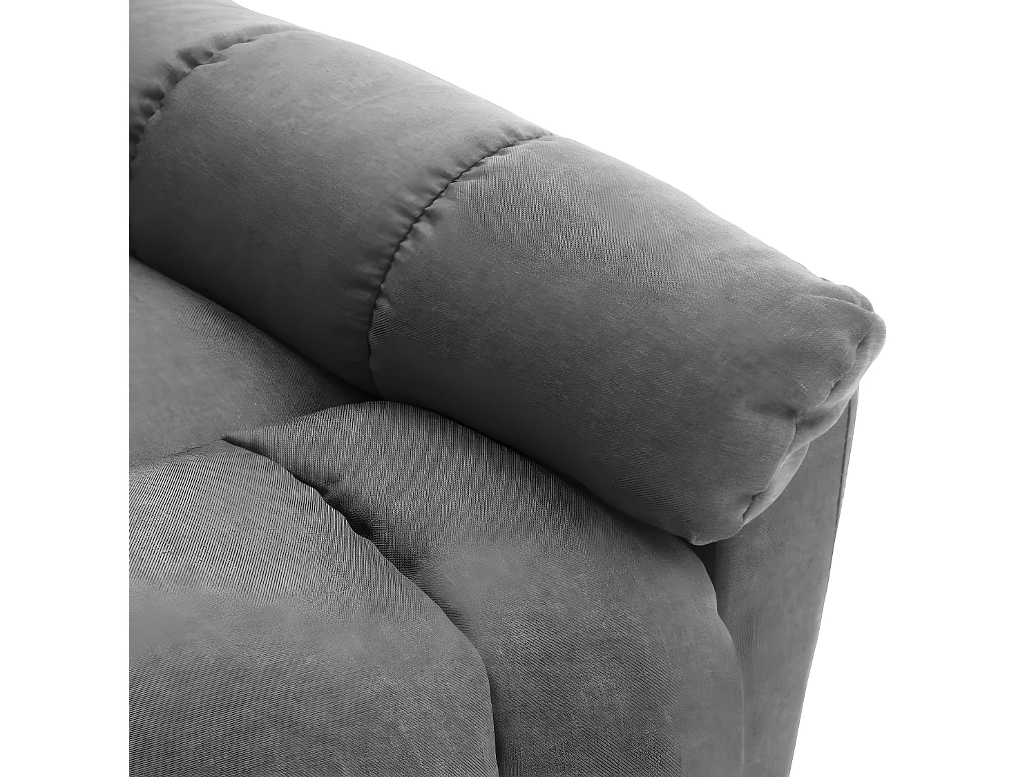 Massagesessel Hellgrau Stoff