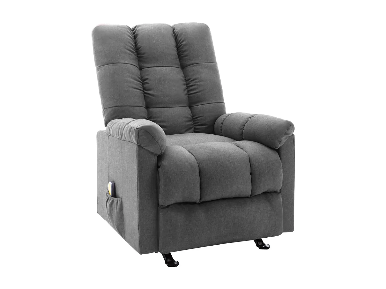 Fauteuil de massage inclinable Gris clair Tissu