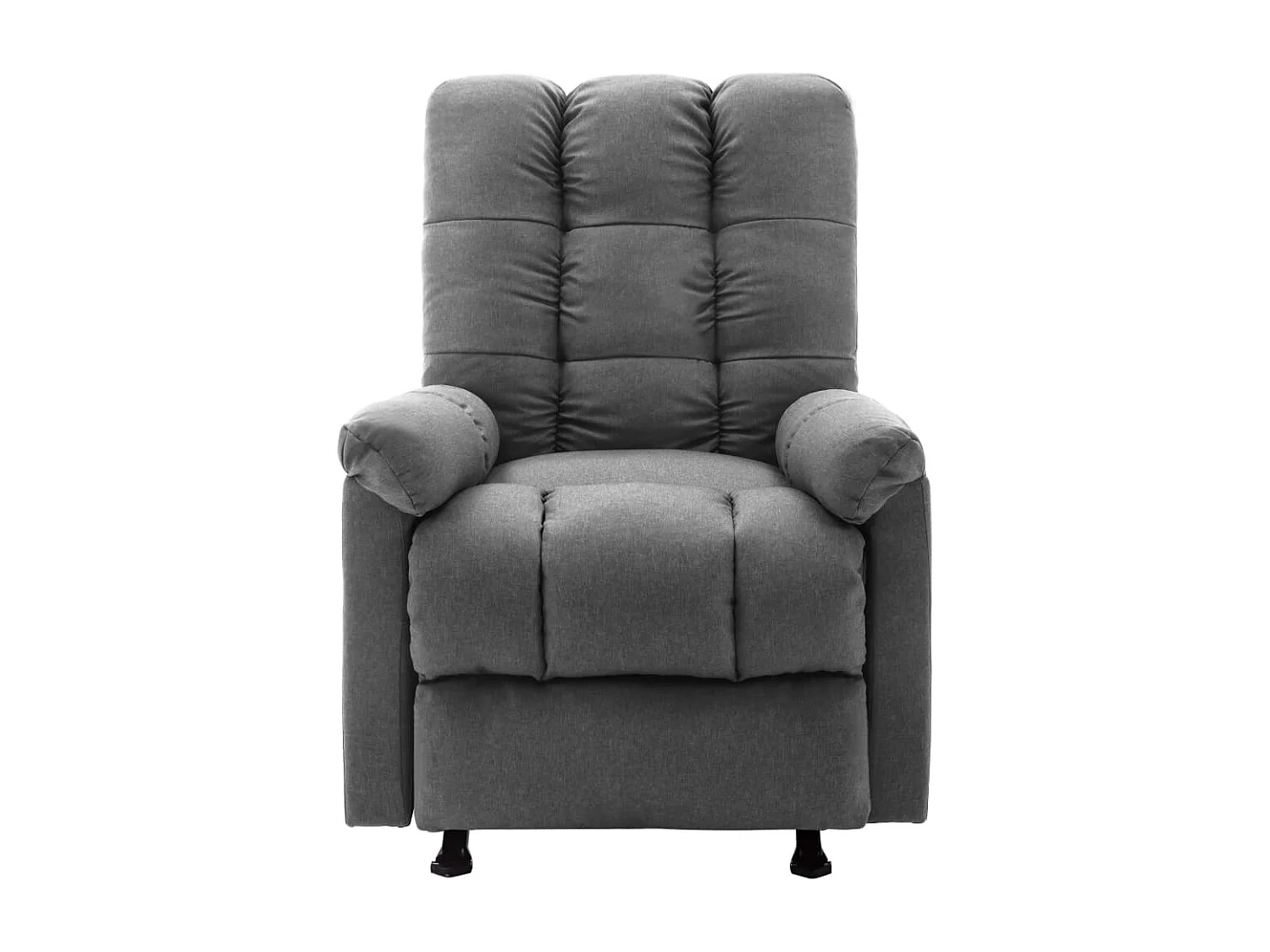 Fauteuil de massage inclinable Gris clair Tissu