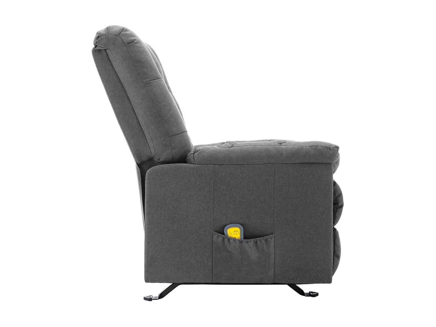 Fauteuil de massage inclinable Gris clair Tissu