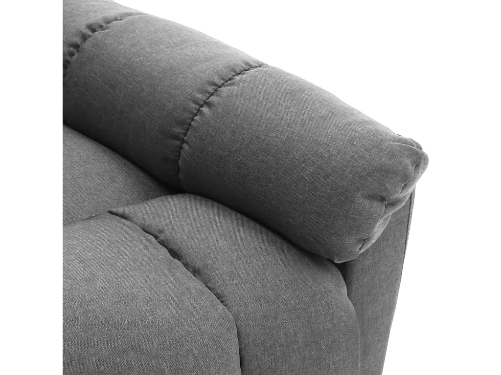 Fauteuil de massage inclinable Gris clair Tissu