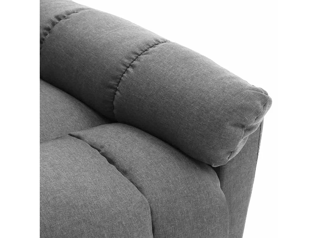Fauteuil de massage inclinable Gris clair Tissu