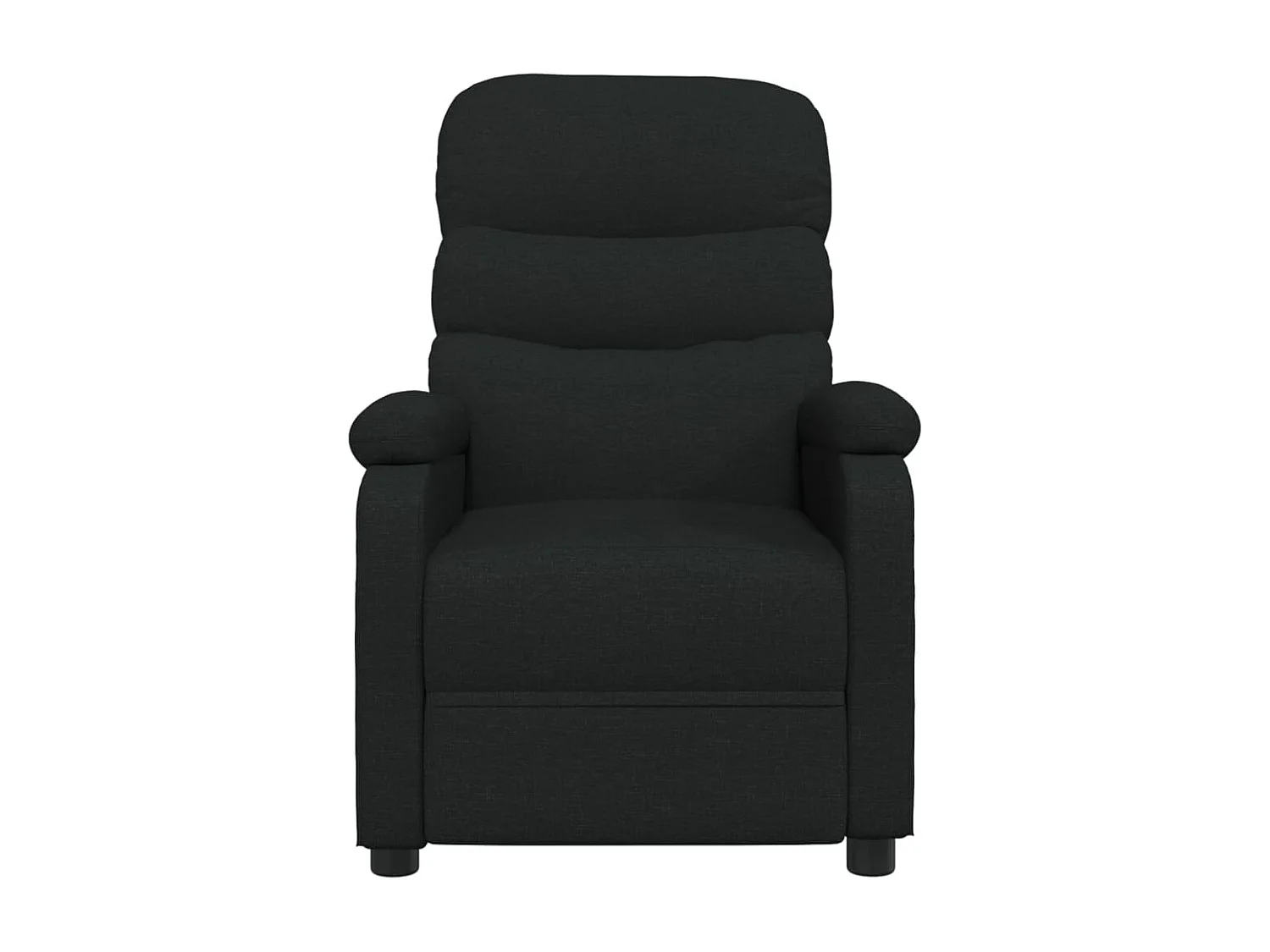 Fauteuil électrique de massage Noir Tissu