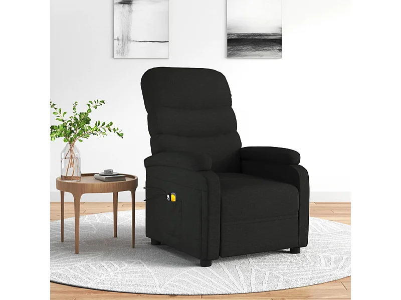 Sillón de masaje eléctrico tela negro