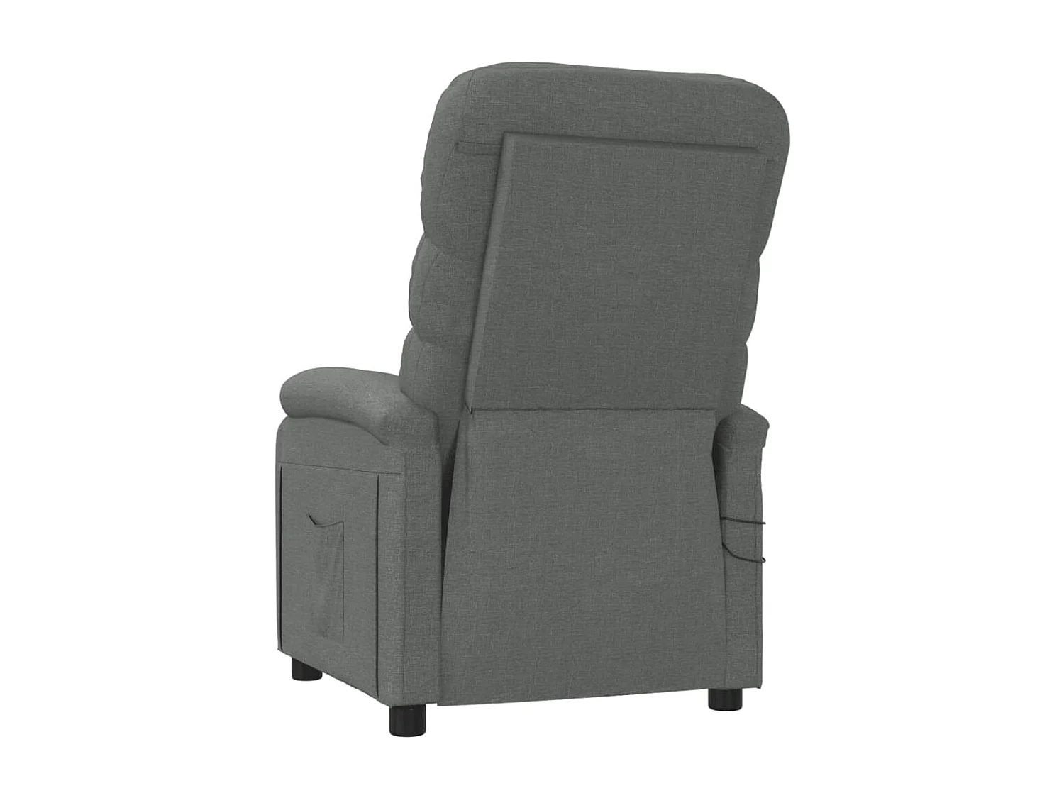 Fauteuil électrique de massage Gris foncé Tissu