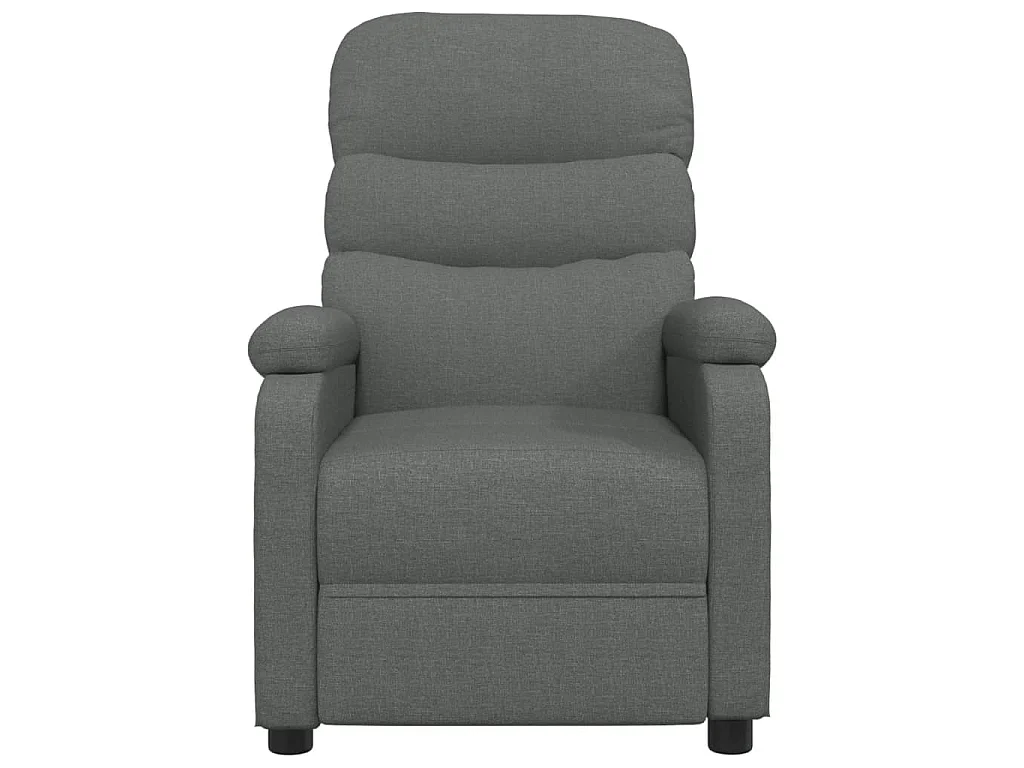 Fauteuil électrique de massage Gris foncé Tissu