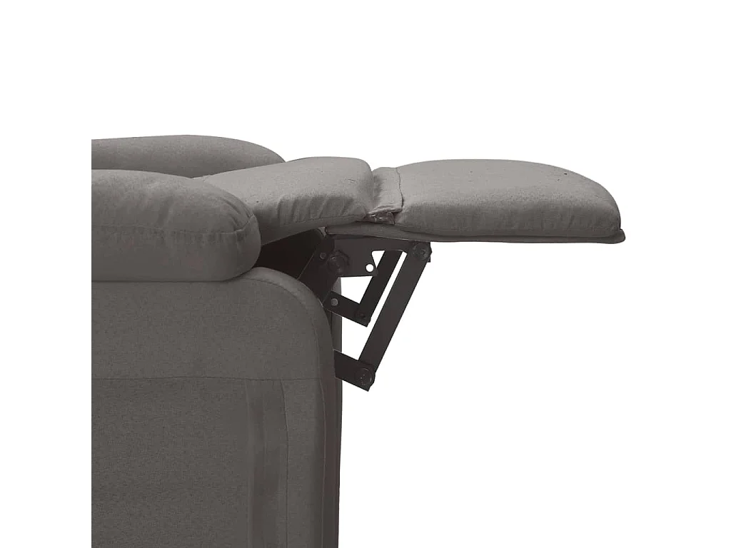 Fauteuil électrique de massage Gris foncé Tissu