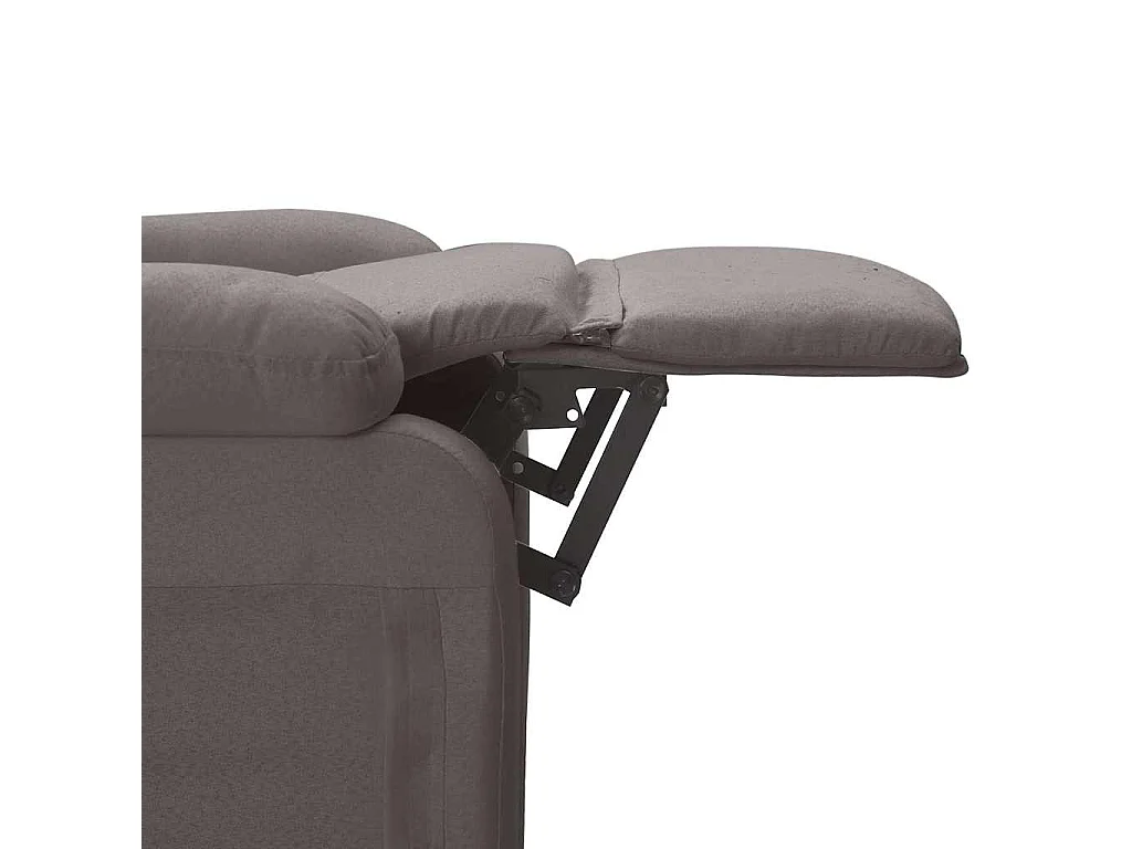 Fauteuil électrique de massage Gris foncé Tissu