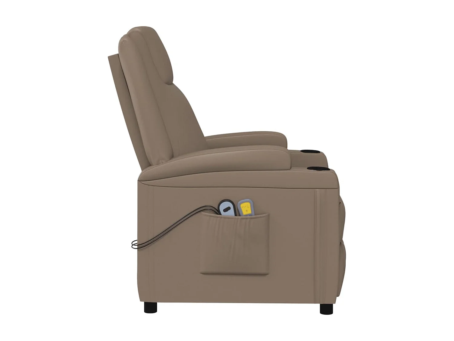 Poltrona Massaggio Elettrica Cappuccino Similpelle