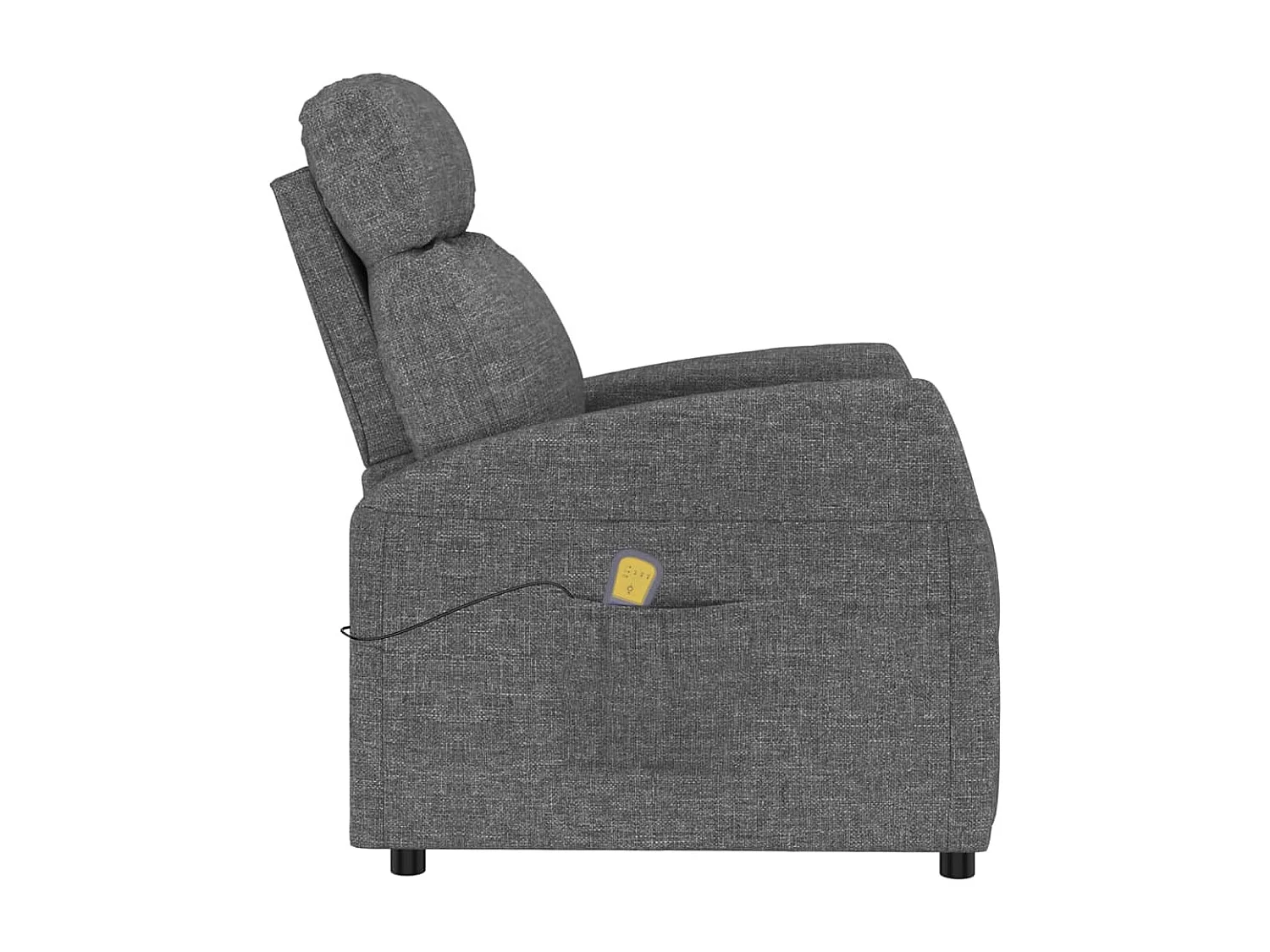 Fauteuil de massage Gris foncé Tissu