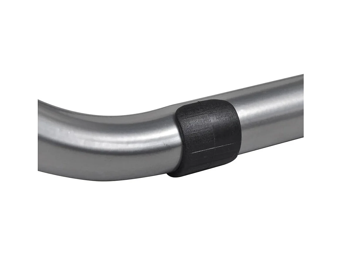 Eetkamerstoelen inklapbaar 6 st kunstleer en staal zwart