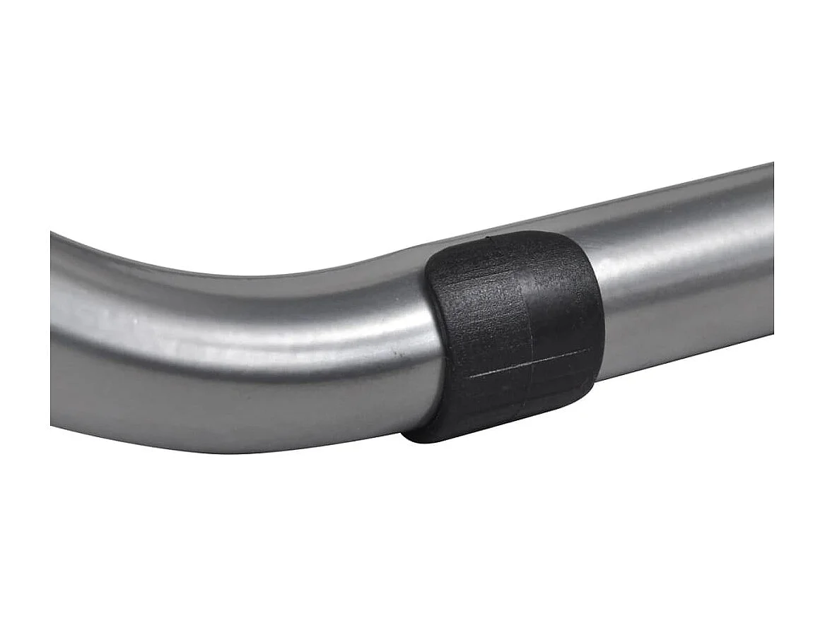 Eetkamerstoelen inklapbaar 6 st kunstleer en staal zwart