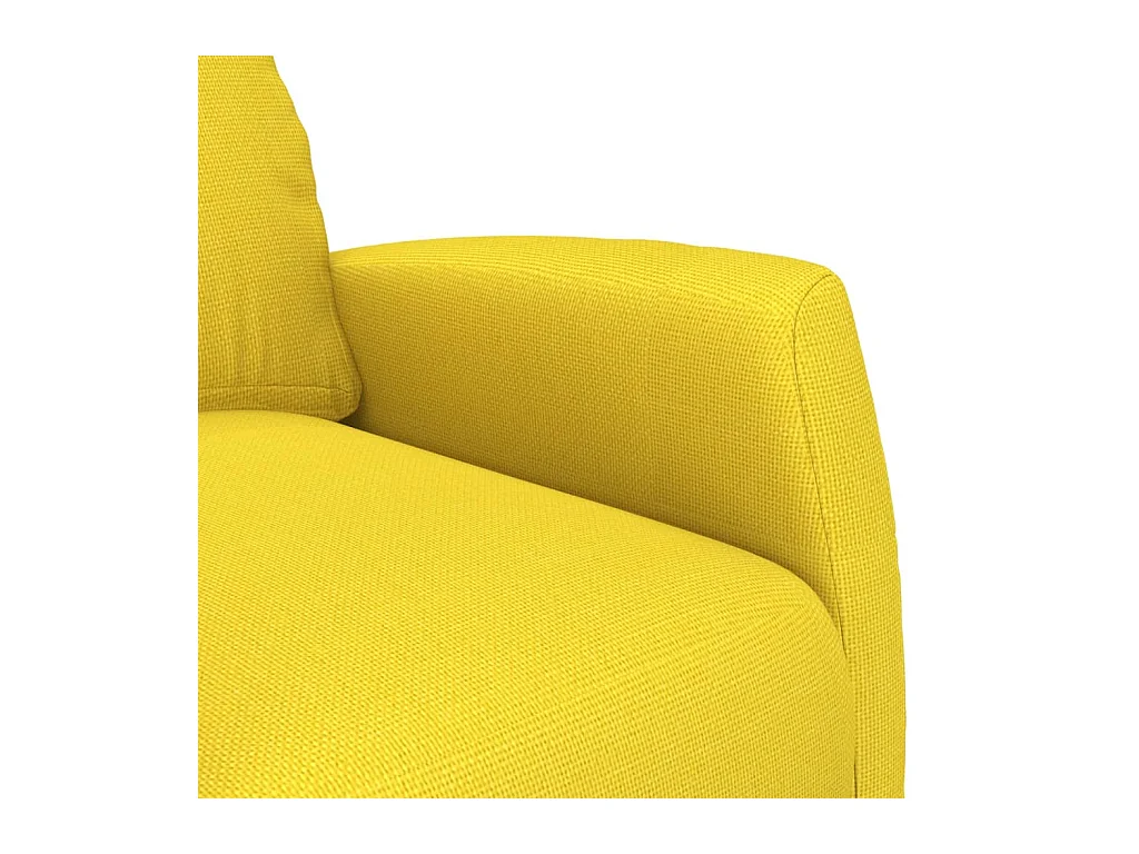 Fauteuil inclinable Jaune clair Tissu