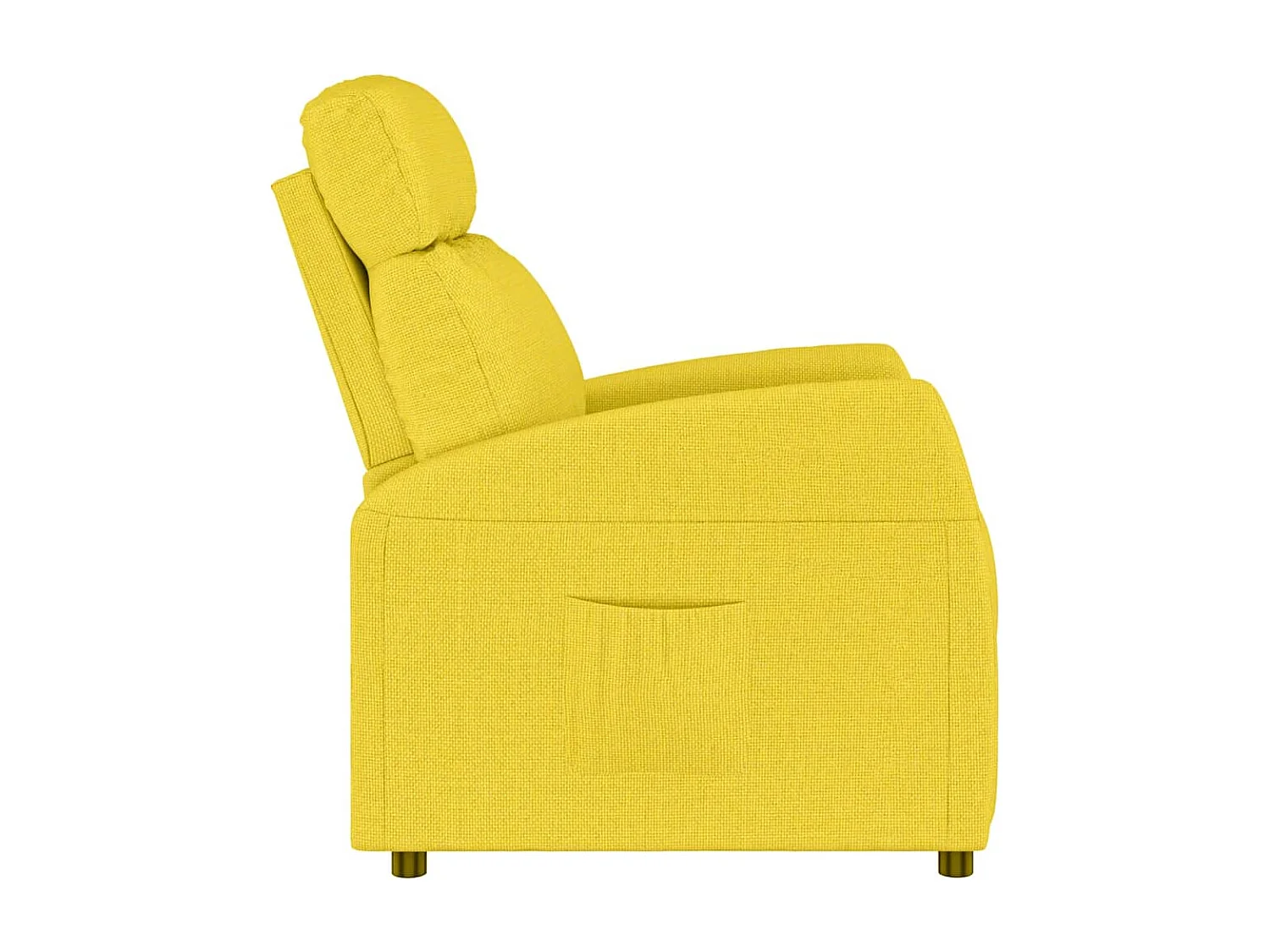 Fauteuil inclinable Jaune clair Tissu
