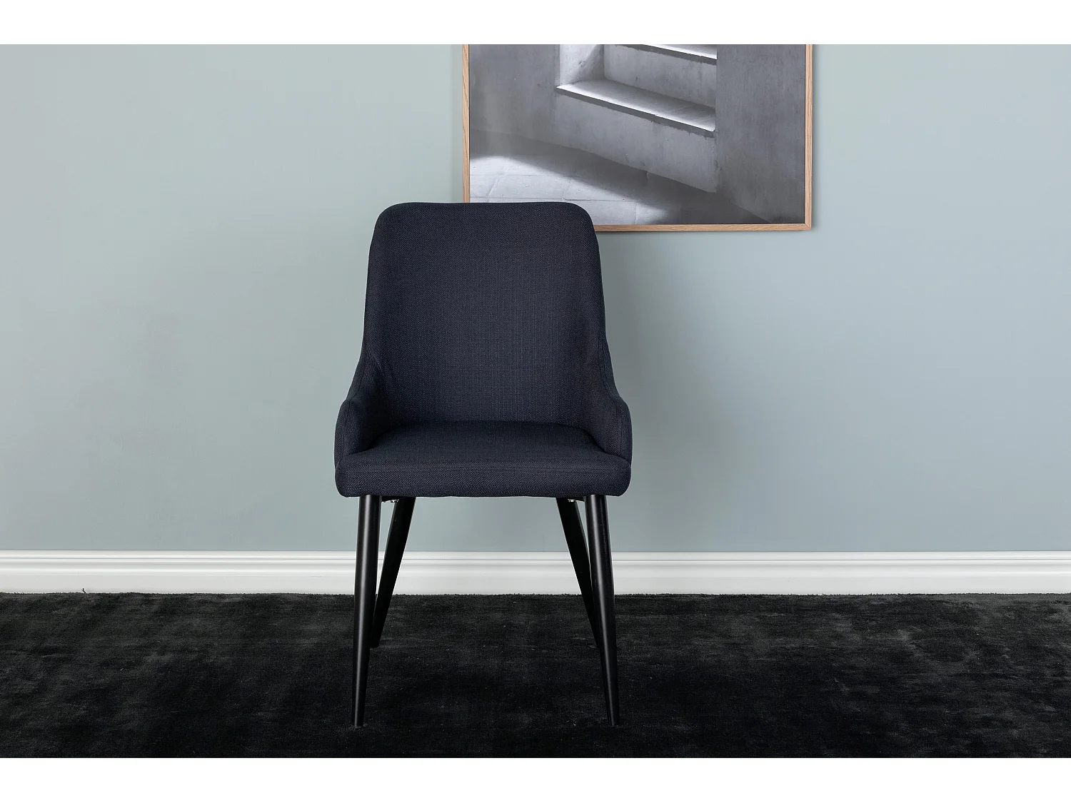 Eetkamerstoel PLAZA DRC 1NOS 49x58x86 Zwart