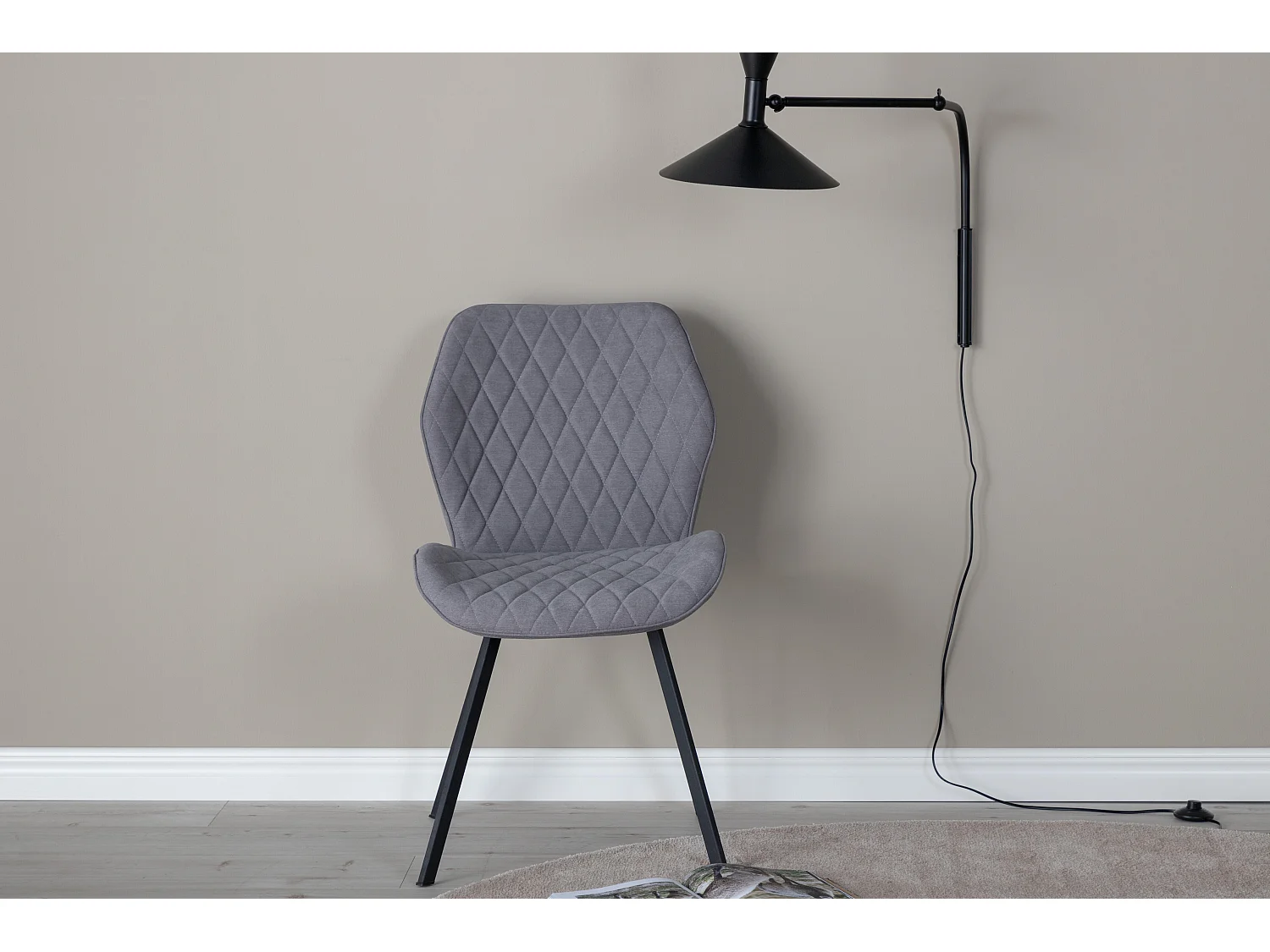 Eetkamerstoel GEMMA DRC 1NOS 50x63x90 Grijs