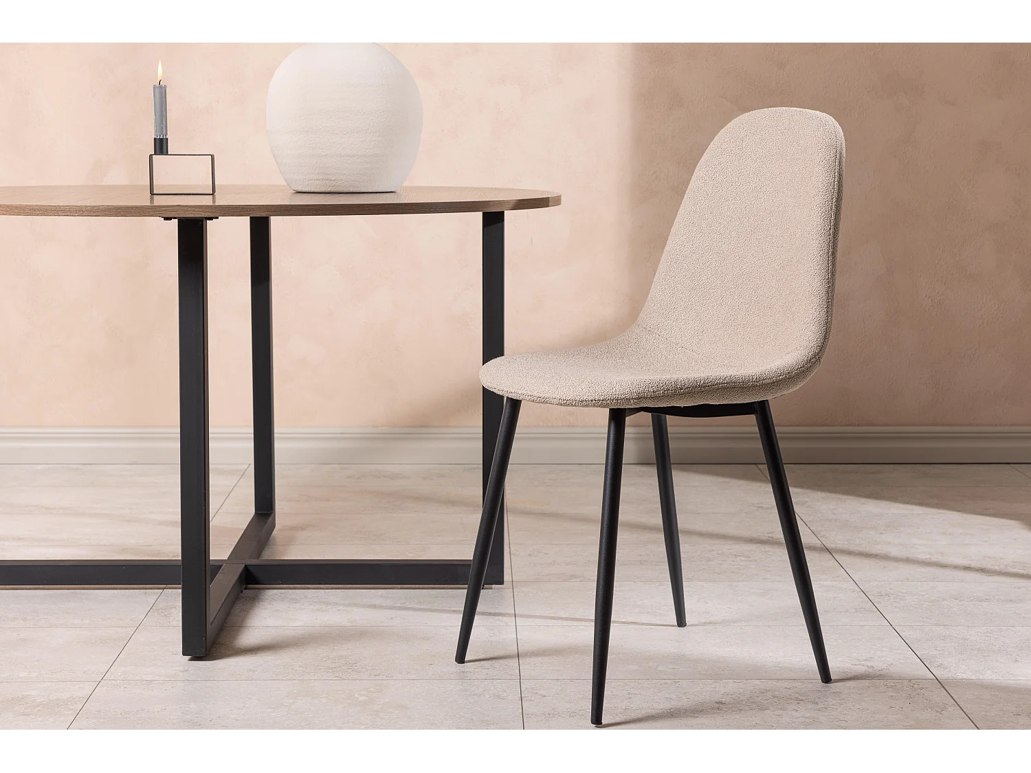 Eetkamerstoel POLAR DRC 1NOS 45x52x90 Beige